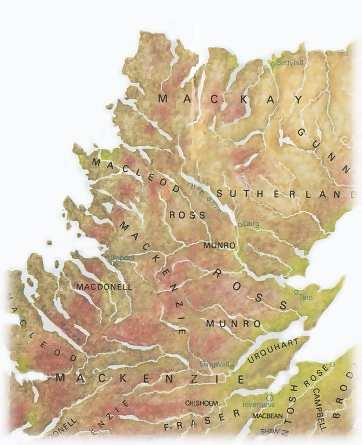 Scottish Clan Map